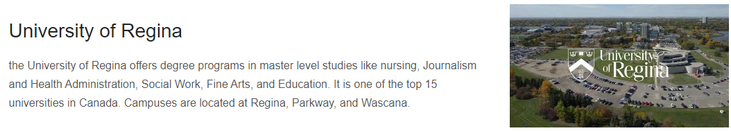 University of regina